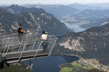 View to Hallstatt from  Dachstein mountain