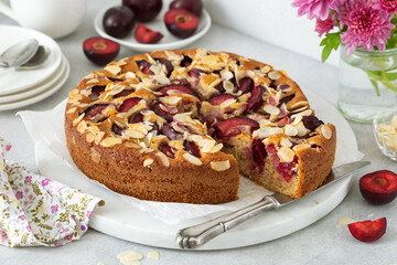  delicious plum and almond cake