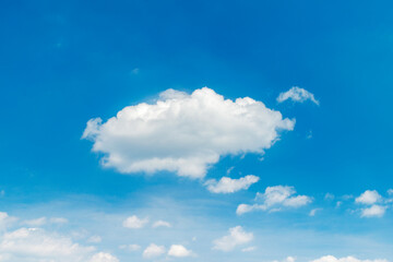 Background of blue sky and white clouds