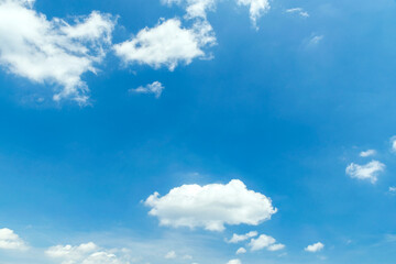 Background of blue sky and white clouds