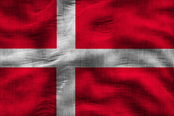 National flag of Denmark. Background  with flag  of Denmark.