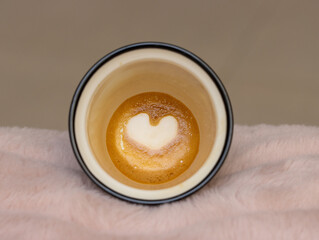 Amazing a heart shape formed on the bottom of my Piccolo Latte. After completing my coffee a love...