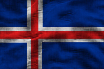 Fototapeta premium National flag of Iceland. Background with flag of Iceland