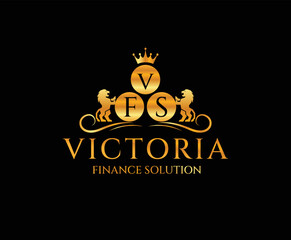 Victorian Style Crest Business Logo design template