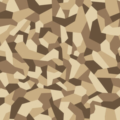 Obraz premium Geometric camouflage seamless pattern. Abstract modern military urban camo texture for fabric and fashion print. Vector background.
