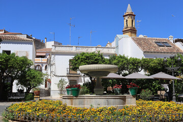 "Plaza de las Flores" in Estepona, a city in the province of Malaga