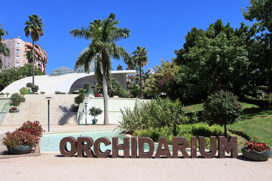ESTEPONA, SPAIN - SEPTEMBER 4: Orchidarium of  Estepona, museum in the city of the province of Malaga