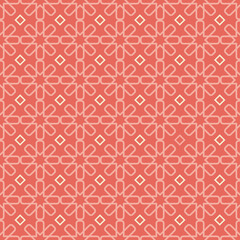 Fototapeta premium Seamless pattern vector dots circles flora or flower geometric for wall modern design or fabric shirt or gift wrapping papers and pastel color wallpaper or grid line background.