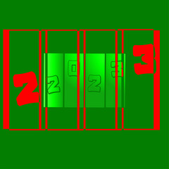 door with green screen 2023 new year