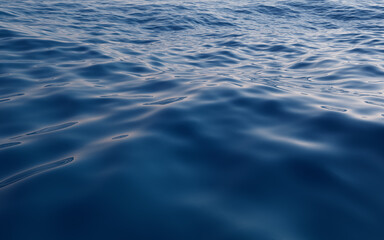 Empty water surface, 3d rendering.