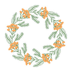 Decorative floral frame