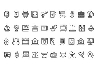 Internet Of Things Icon Pack outline style