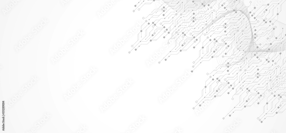 Aufkleber technology abstract circuit board texture background. high-tech futuristic circuit board banner wall