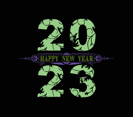 Floral New Year 2023 design