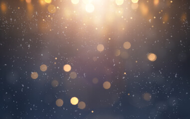 festive lights on dark background