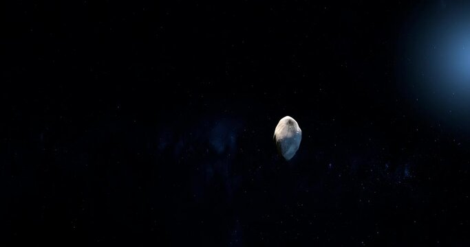 Styx, Pluto natural satellite, orbiting in the outer space