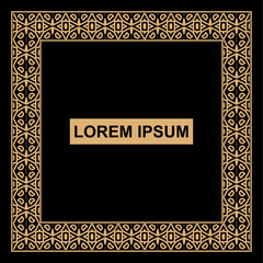 Vintage ornamental vector frame. Vektor Illustration