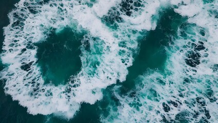 真上からの白波撮影