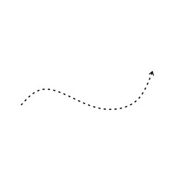 Dotted Line Arrow