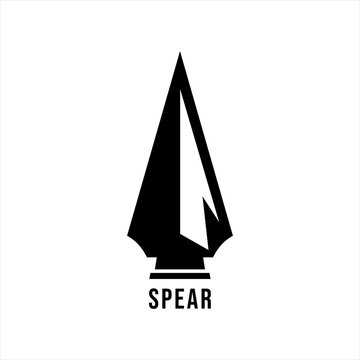 Modern simple spear logo design.