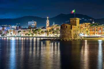 Castle on the sea in Rapallo