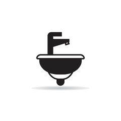 sink and basin icon vector illustration