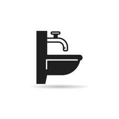 sink and basin icon vector illustration