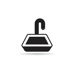 sink and basin icon vector illustration