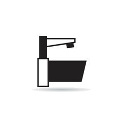 sink and basin icon vector illustration