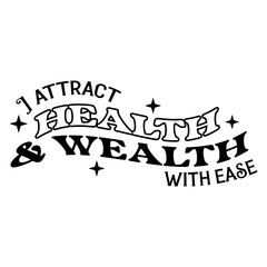 Law of attraction Quotes Typography Black and White 