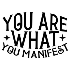 Law of attraction Quotes Typography Black and White 