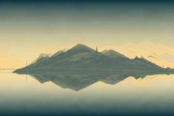 sunset in the mountains