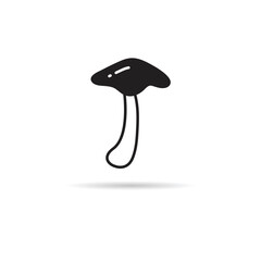 mushroom icon on white background illustration