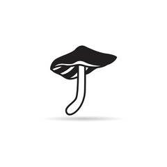 mushroom icon on white background illustration