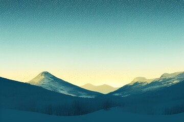 sunrise over mountains