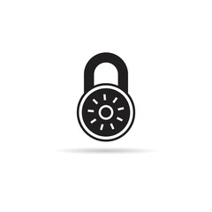 lock icon on white background