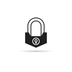 lock icon on white background