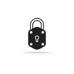 lock icon on white background