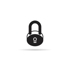 lock icon on white background