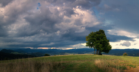landscape with clouds