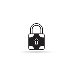 padlock icon on white background