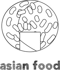 Asian food vector 