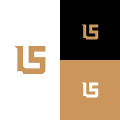 Obraz premium LS Initial letter logo, modern bold logo
