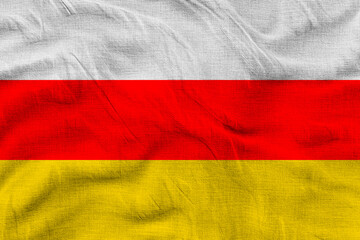 National flag of  South Ossetia. Background  with flag  of  South Ossetia