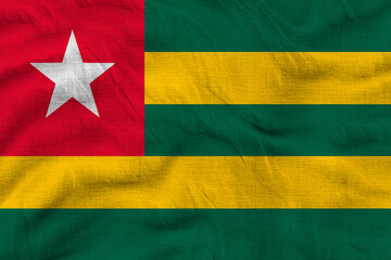 National flag of  Togo. Background  with flag of Togo.