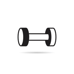 dumbbell icon vector illustration