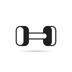 dumbbell icon vector illustration
