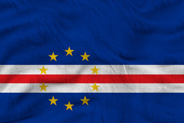 National flag of Cape Verde. Background  with flag  of Cape Verde.