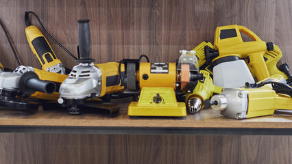 A professional tool for work, repair and construction in the store. Sale of wired power tools and...