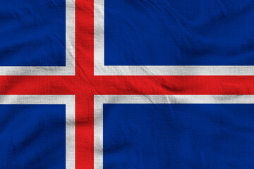 National flag of Iceland. Background  with flag  of Iceland